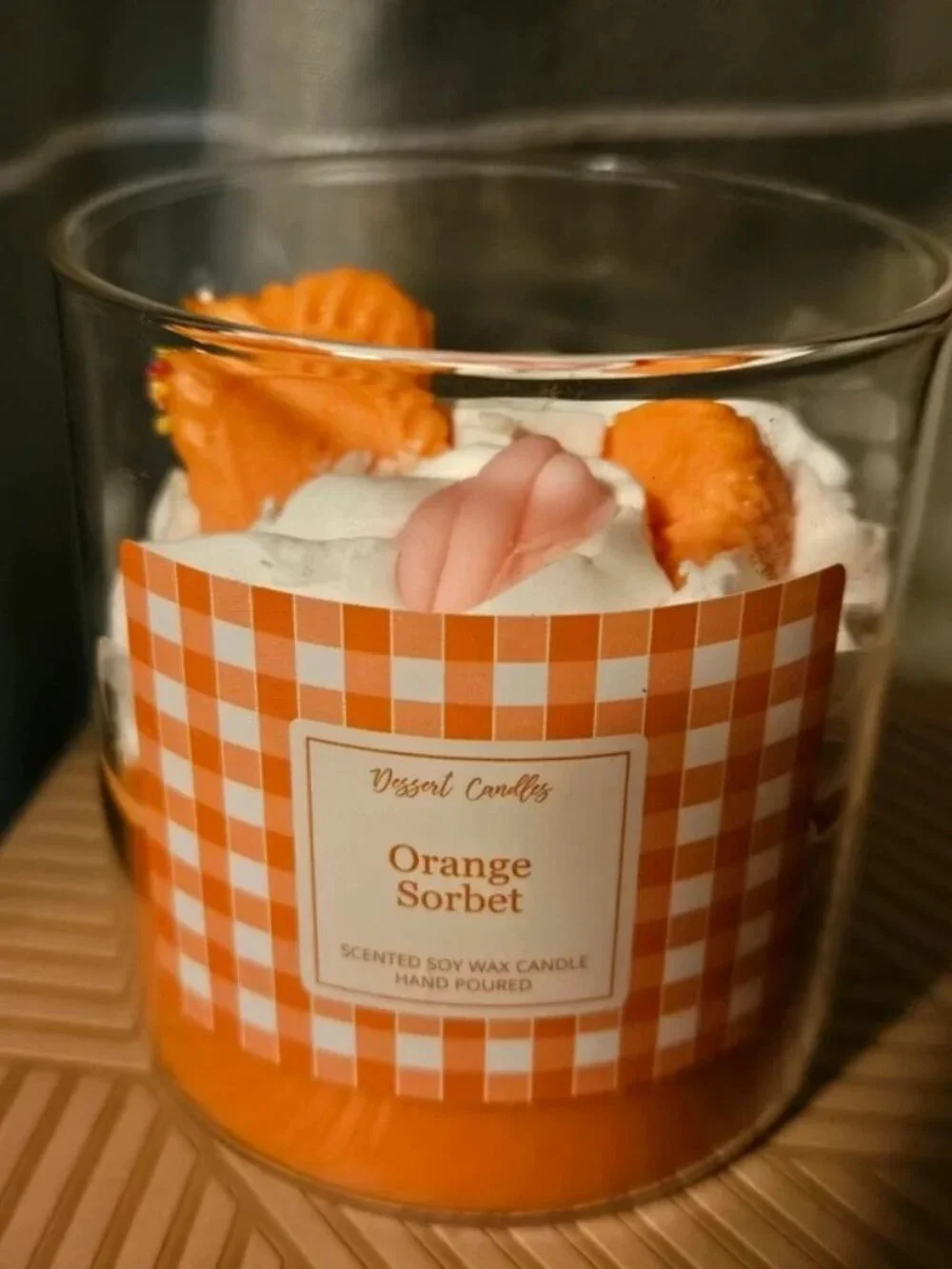 Dessert Candles Orange Sorbet 8 oz.
